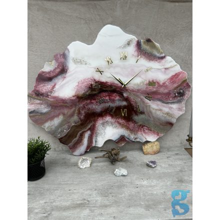 "Red-Marble" egyedi prémium falióra-kép 115cm x 85cm x 3,5cm