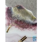 "Red-Marble" egyedi prémium falióra-kép 115cm x 85cm x 3,5cm