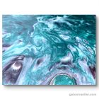 "Turquoise flow"  40 cm x 40 cm Akril festmény 