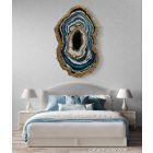 "Blue & White Geode"  falikép