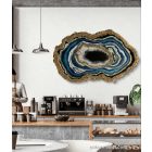 "Blue & White Geode"  falikép
