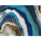"Blue & White Geode"  falikép