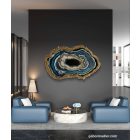 "Blue & White Geode"  falikép