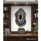 "Blue & White Geode"  falikép