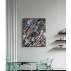  "Iced Earth II. " 38cm X 46cm absztrakt texturált akril festmény (kézzel készített, egyedi, modern, festmény, absztrakt, falikép, kézműves, kortárs, dekoráció)