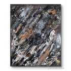  "Iced Earth II. " 38cm X 46cm absztrakt texturált akril festmény (kézzel készített, egyedi, modern, festmény, absztrakt, falikép, kézműves, kortárs, dekoráció)