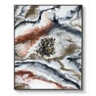 ELKELT!  "Brass Marble" 50cm X 40cm akril, epoxy texturált kép