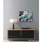 "Watercourse"  40cm x 30cm Texturált kép , epoxy gyanta, vegyes technika