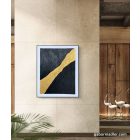 "Golden river"  50cm x 40cm textúrált kép