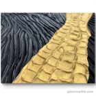 "Golden river"  50cm x 40cm textúrált kép