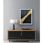 "Golden river"  50cm x 40cm textúrált kép