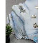 "Skyblue" egyedi prémium falióra-kép 98cm x 65cm x 2,5cm