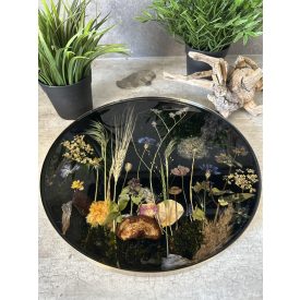   "Summer view"  asztali vagy falikép, 30 cm átmérő