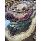 "Purple & White Geode" epoxy  falikép