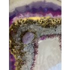 "Purple & White Geode" epoxy  falikép