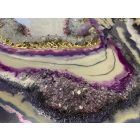 "Purple & White Geode" epoxy  falikép