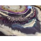 "Purple & White Geode" epoxy  falikép