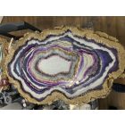 "Purple & White Geode" epoxy  falikép