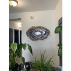 "Purple & White Geode" epoxy  falikép