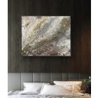  "Golden marble" 50cm X 40cm absztrakt texturált festmény     (kézzel készített, egyedi, modern, kézműves, festmény, absztrakt, falikép, kortárs, dekoráció)