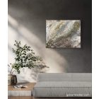  "Golden marble" 50cm X 40cm absztrakt texturált festmény     (kézzel készített, egyedi, modern, kézműves, festmény, absztrakt, falikép, kortárs, dekoráció)
