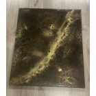  "Gold-Red galaxy" 46cm X 55cm  akril, epoxy  kép    (kézzel készített, egyedi, modern, kézműves, festmény, absztrakt, falikép, kortárs, dekoráció)