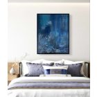 "Living waves " 40cm x 50 cm texturált absztrakt festmény