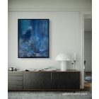 "Living waves " 40cm x 50 cm texturált absztrakt festmény