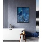 "Living waves " 40cm x 50 cm texturált absztrakt festmény