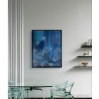 "Living waves " 40cm x 50 cm texturált absztrakt festmény