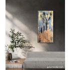 "Transition" 30 cm X 60 cm absztrakt ,texturált akril festmény.