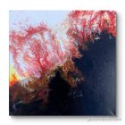 "Solar flare II." 40cm X 40 cm akril festmény