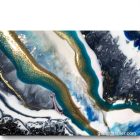  "Iced layers" 40cm X 40cm akril, epoxy texturált kép    (kézzel készített, egyedi, modern, festmény, kézműves, absztrakt, falikép, kortárs, dekoráció)