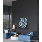  "Iced layers" 40cm X 40cm akril, epoxy texturált kép    (kézzel készített, egyedi, modern, festmény, kézműves, absztrakt, falikép, kortárs, dekoráció)