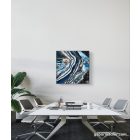  "Iced layers" 40cm X 40cm akril, epoxy texturált kép    (kézzel készített, egyedi, modern, festmény, kézműves, absztrakt, falikép, kortárs, dekoráció)
