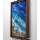 "Seaside"  22,5cm x 34cm epoxy texturált kép 