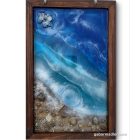 "Seaside"  22,5cm x 34cm epoxy texturált kép 