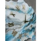 "Miracle blue" egyedi prémium falióra-kép 98cm x 65cm x 2,5cm