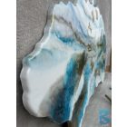 "Miracle blue" egyedi prémium falióra-kép 98cm x 65cm x 2,5cm