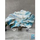 "Miracle blue" egyedi prémium falióra-kép 98cm x 65cm x 2,5cm