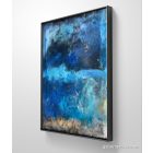  "Seaside" 24cm X 30cm akril, epoxy kép     (kézzel készített, kézműves, egyedi, modern, festmény, absztrakt, falikép, kortárs, dekoráció)