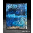  "Seaside" 24cm X 30cm akril, epoxy kép     (kézzel készített, kézműves, egyedi, modern, festmény, absztrakt, falikép, kortárs, dekoráció)