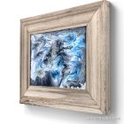 "Surface"  17cm X 12cm (kerettel együtt 25cm x 20cm ) epoxy kép fa keretben