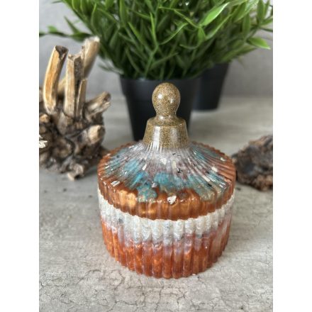 Ékszertartó doboz epoxy gyantából