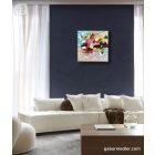 "Whirl" 40cm x 40 cm absztrakt festmény 