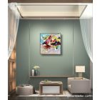 "Whirl" 40cm x 40 cm absztrakt festmény 